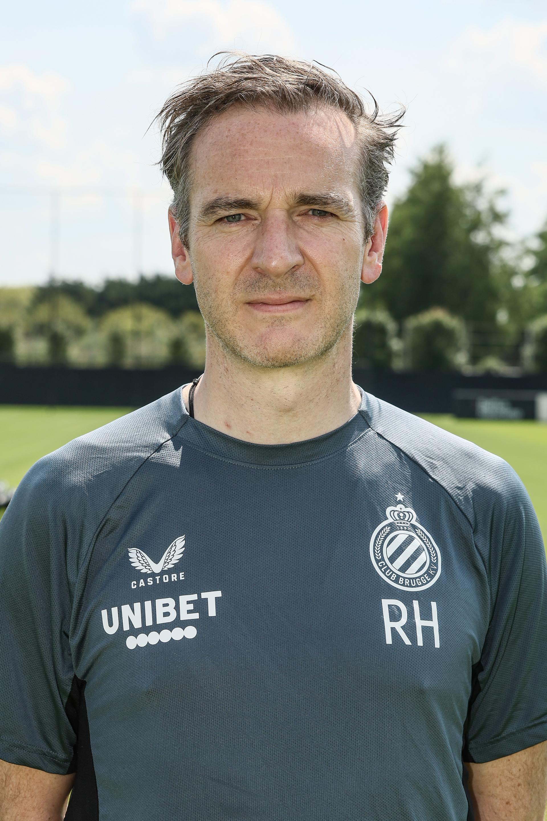 Club's mental coach Rudy Heylen poses for a team picture at the 2024-2025 season photoshoot of Belgian Jupiler Pro League team Club Brugge, Thursday 18 July 2024 in Brugge. BELGA PHOTO BRUNO FAHY
