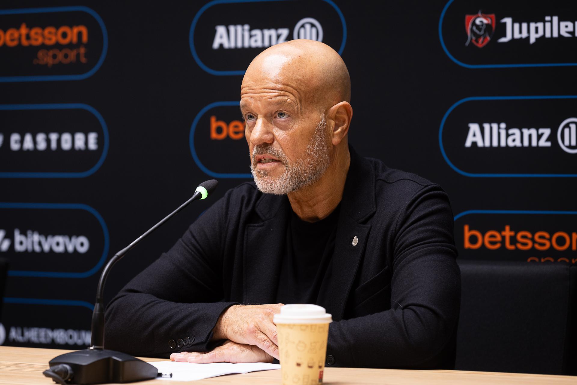 Club's chairman Bart Verhaeghe pictured during a press conference of Belgian soccer team Club Brugge, in Knokke, on Thursday 02 April 2026. BELGA PHOTO JAMES ARTHUR GEKIERE