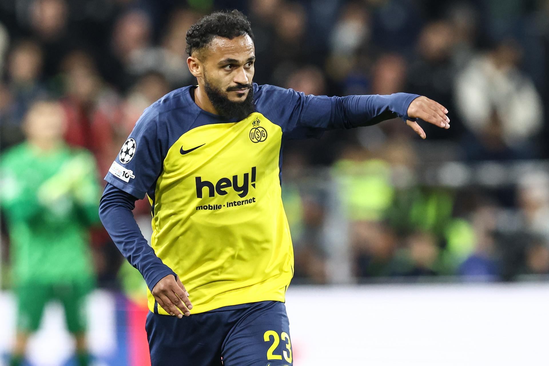 Union's Soufiane Boufal pictured during a game between Belgian soccer team Royale Union Saint-Gilloise and English team Newcastle United FC, in Brussels, on Wednesday 01 October 2025, on the second day of the League phase of the UEFA Champions League tournament. BELGA PHOTO BRUNO FAHY