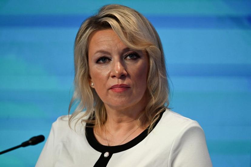 Russian foreign ministry spokeswoman Maria Zakharova attends the St. Petersburg International Economic Forum (SPIEF) in Saint Petersburg on June 3, 2026.  Olga MALTSEVA / AFP