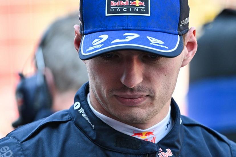 Red Bull Racing's Dutch driver Max Verstappen is pictured in the pit stop before the start of the sprint race ahead of the Formula One Chinese Grand Prix at the Shanghai International Circuit in Shanghai on March 14, 2026. Hector RETAMAL / AFP