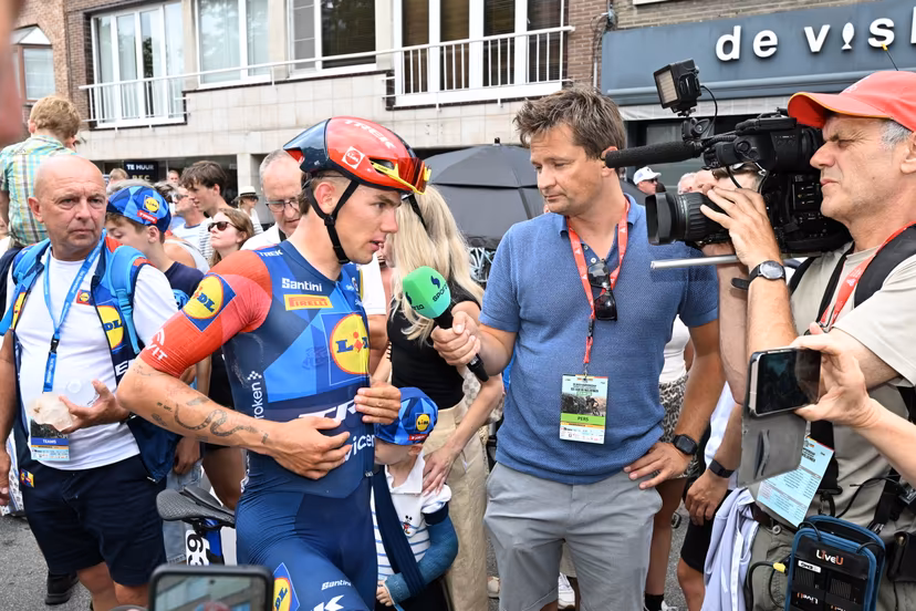 Belgian Thibau Nys of Lidl-Trek and pictured after the men's elite race (240km) at the Belgian Cycling Championships, from Antwerp to Brasschaat on Sunday 28 June 2026. BELGA PHOTO POOL MAARTEN STRAETEMANS