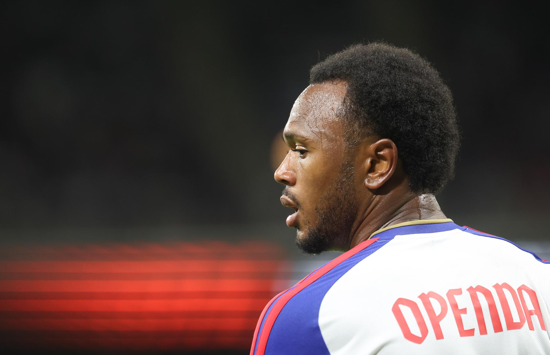 Lyon's Lois Openda pictured during a soccer game between Belgian RSC Anderlecht and French Olympique Lyonnais, Wednesday 16 September 2026 in Brussels, on the first day (out of 8) of the league phase of the UEFA Europa League tournament. BELGA PHOTO VIRGINIE LEFOUR