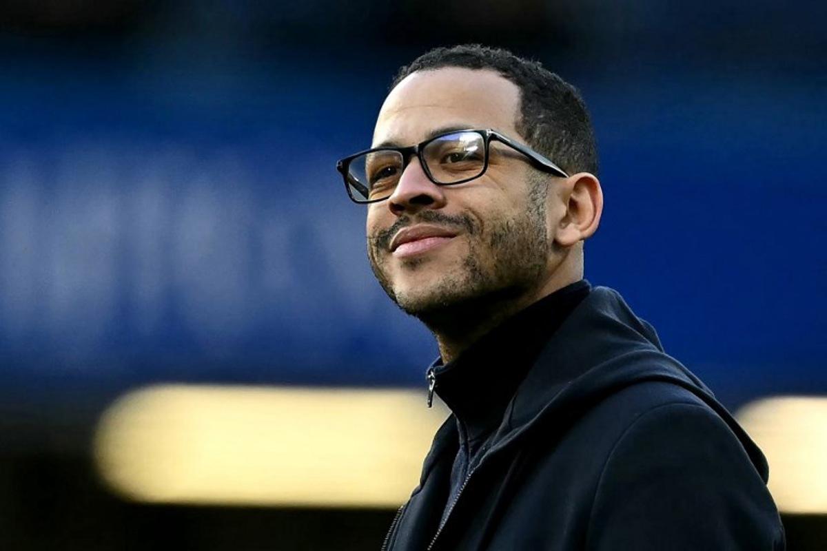 Chelsea's English head coach Liam Rosenior smiles after the English FA Cup quarter final football match between Chelsea and Port Vale at Stamford Bridge in London on April 4, 2026. Ben STANSALL / AFP