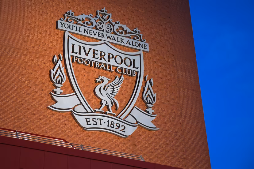 Illustration picture shows Liverpool's club logo during a tribute to the victims of Hillsborough disaster in 1989, in marge of a training session of Belgian soccer team KRC Genk, Monday 04 November 2019 in Liverpool, United Kingdom, in preparation of tomorrow's match against English club liverpool FC in the group stage of the UEFA Champions League. BELGA PHOTO YORICK JANSENS
