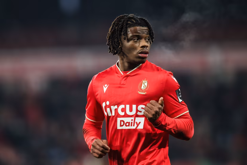 Standard's Steeven Assengue pictured during a soccer match between Standard de Liege and Sint-Truiden VV, Friday 26 December 2025 in Liege, on day 20 of the 2025-2026 'Jupiler Pro League' first division of the Belgian championship. BELGA PHOTO BRUNO FAHY