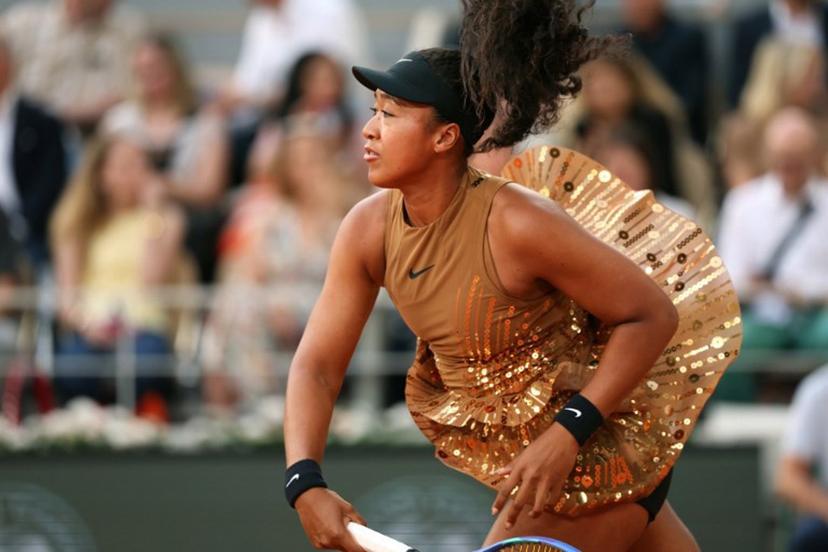 Japan's Naomi Osaka serves to Belarus' Aryna Sabalenka during their women's singles match on day 9 of the French Open tennis tournament on Court Philippe-Chatrier at the Roland-Garros Complex in Paris on June 1, 2026. Alain JOCARD / AFP