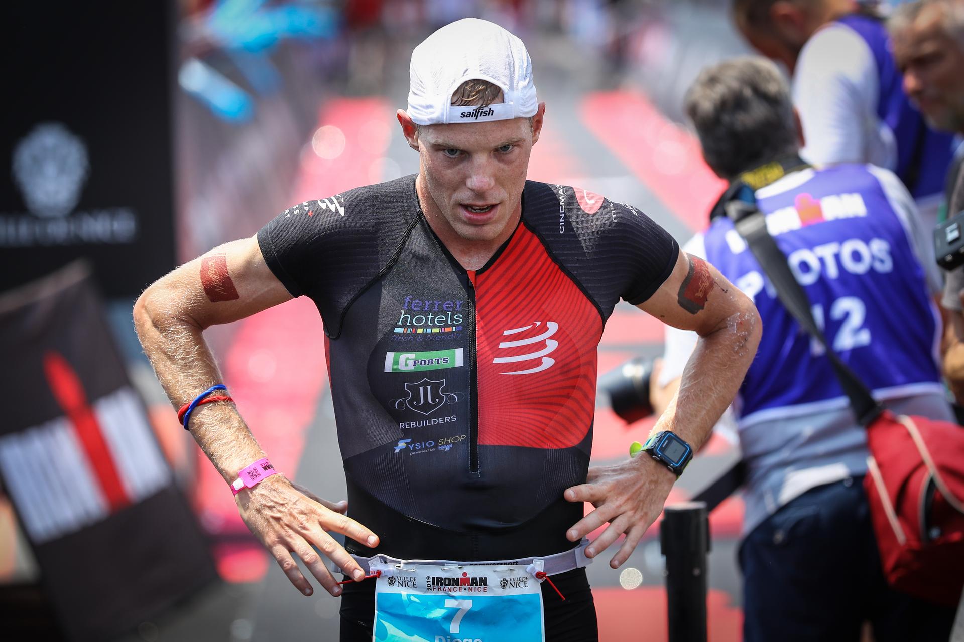 Diego Van Looy (BEL) finished in 4th place in the 'Ironman France Nice' triathlon event in Nice, France, Sunday 30 June 2019. BELGA PHOTO DAVID PINTENS