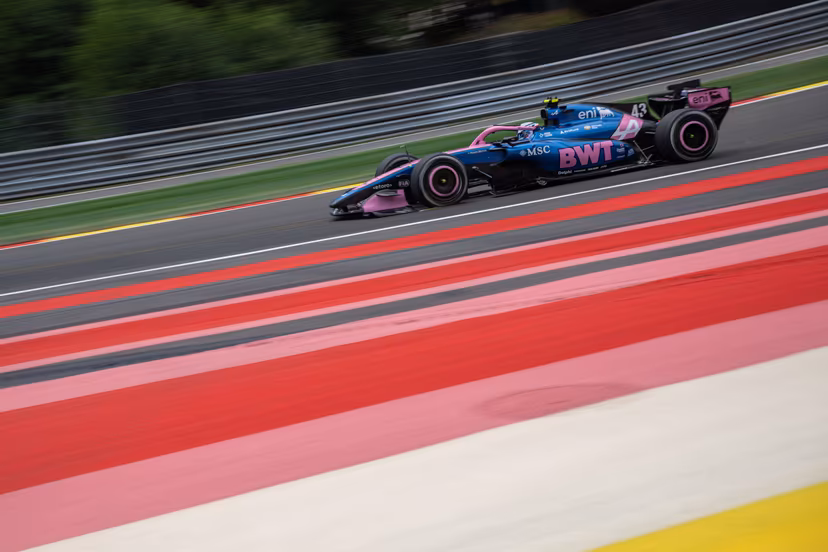 Alpine Argentinian rider Franco Colapinto pictured in action during a free practice ahead of the Grand Prix F1 of Belgium race, in Spa-Francorchamps, Thursday 16 July 2026. The Spa-Francorchamps Formula One Grand Prix takes place this weekend, from July 17th to July 19th. BELGA PHOTO JONAS ROOSENS