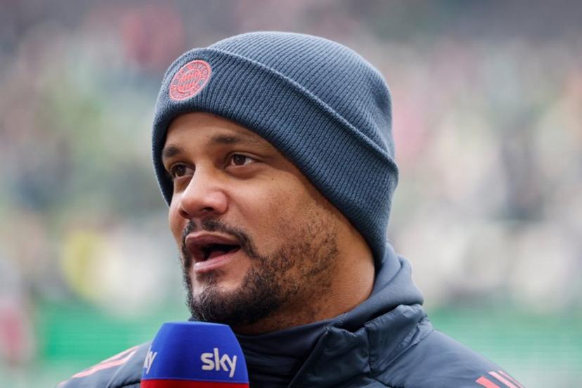 Bayern Munich's Belgian head coach Vincent Kompany is interviewed prior to the German first division Bundesliga football match between SV Werder Bremen and FC Bayern Munich in Bremen, northern Germany February 14, 2026 Focke Strangmann / AFP