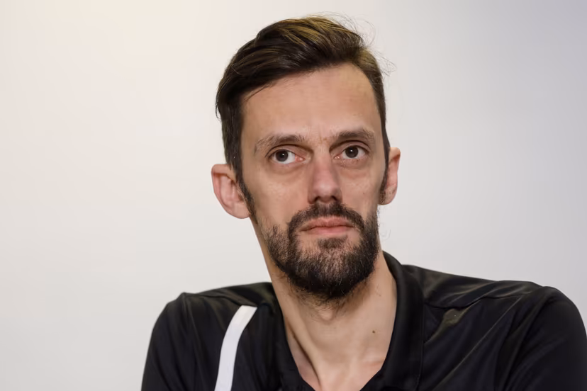 Red Dragons' second assistant coach Kris Eyckmans pictured during a press conference of the Red Dragons, Belgian national volleyball team, to present their new head coach, Friday 28 December 2018, in Vilvoorde. BELGA PHOTO THIERRY ROGE
