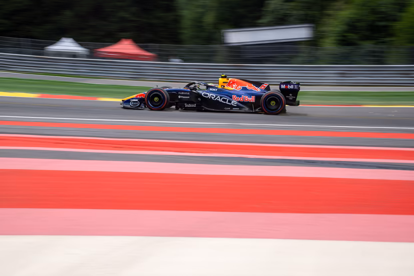 Red Bull Racing French rider Isack Hadjar pictured in action during a free practice ahead of the Grand Prix F1 of Belgium race, in Spa-Francorchamps, Thursday 16 July 2026. The Spa-Francorchamps Formula One Grand Prix takes place this weekend, from July 17th to July 19th. BELGA PHOTO JONAS ROOSENS