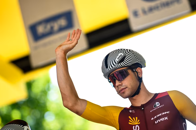 Belgian Milan Fretin of Cofidis pictured at the start of stage 8 of the 2026 Tour de France cycling race, a stage of 182km from Perigueux to Bergerac, on Saturday 11 July 2026. The 113th edition of the Tour de France starts on Saturday 4 July in Barcelona, Spain, and will finish in Paris, France on the 26th of July. BELGA PHOTO JASPER JACOBS