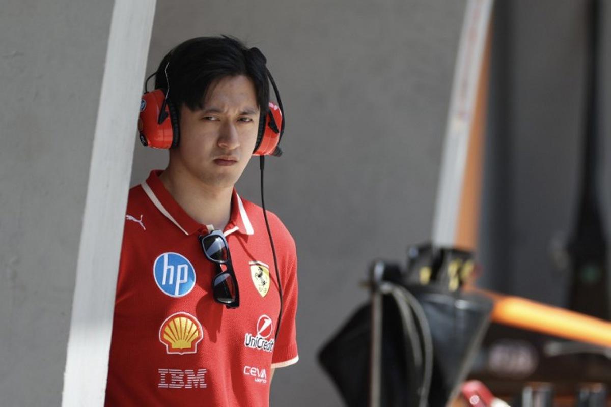 Ferrari's Chinese reserve driver Zhou Guanyu is seen before the sprint race of the Formula One Chinese Grand Prix at the Shanghai International Circuit in Shanghai on March 22, 2025. WU HAO / POOL / AFP