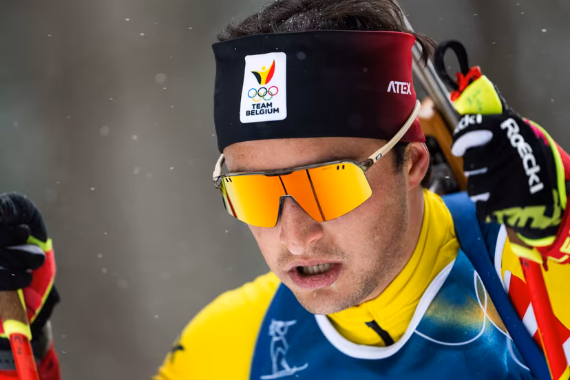 260217 Sam Parmantier of Belgium competes in men's 4 x 7,5 km relay biathlon during day 11 of the 2026 Winter Olympics on February 17, 2026 in Anterselva. Photo: Mathias Bergeld / BILDBYRÅN / kod MB / JM0796 skidskytte biathlon skiskyting olympic games olympics winter olympics os ol olympiska spel vinter-os olympiske leker milano cortina 2026 milan cortina 2026 milano cortina 2026 olympic games milano cortina 2026 winter olympic games milano cortina-os milano cortina-ol vinter-ol 11 bbeng stafett relay belgien BELGA PHOTO BENELUX ONLY