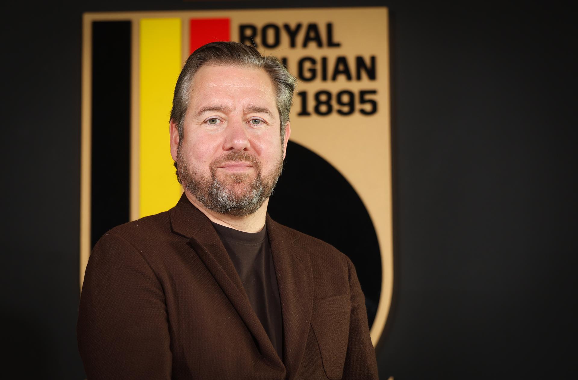 Belgium soccer union CEO director Vincent Mannaert poses for the photographer after a press conference of RBFA-KBVB at the national training center in Tubize, on Thursday 8 October 2026. BELGA PHOTO VIRGINIE LEFOUR