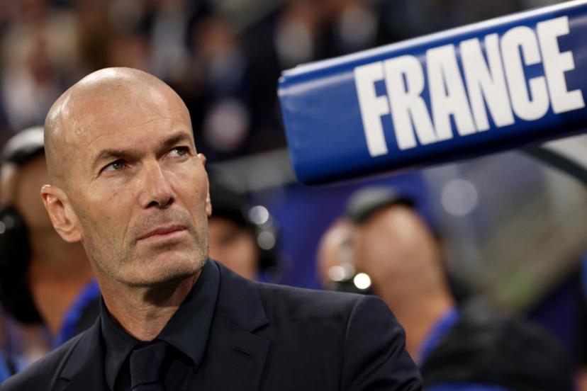 France's head coach Zinedine Zidane looks on prior to the UEFA Nations League, league A day 3: Group 1, football match between France and Italy at the Stade de France stadium in Saint-Denis, near Paris, on October 2, 2026. FRANCK FIFE / AFP