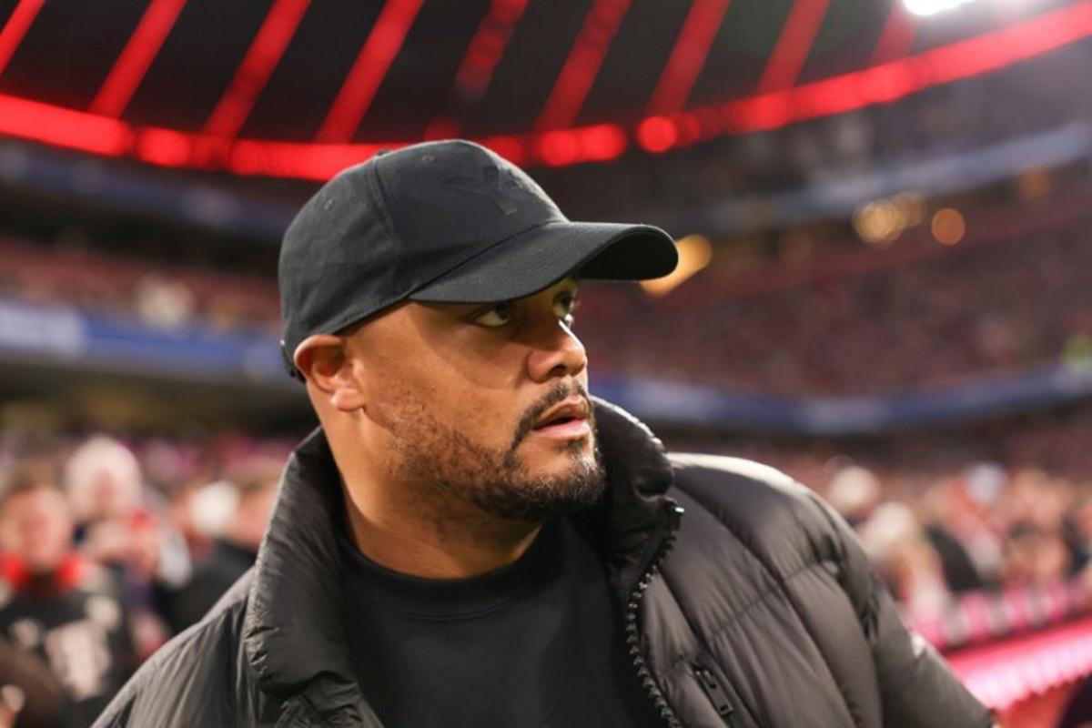Bayern Munich's Belgian head coach Vincent Kompany looks on ahead the German first division Bundesliga football match between FC Bayern Munich and TSG 1899 Hoffenheim in Munich, southern Germany on February 8, 2026. Alexandra BEIER / AFP