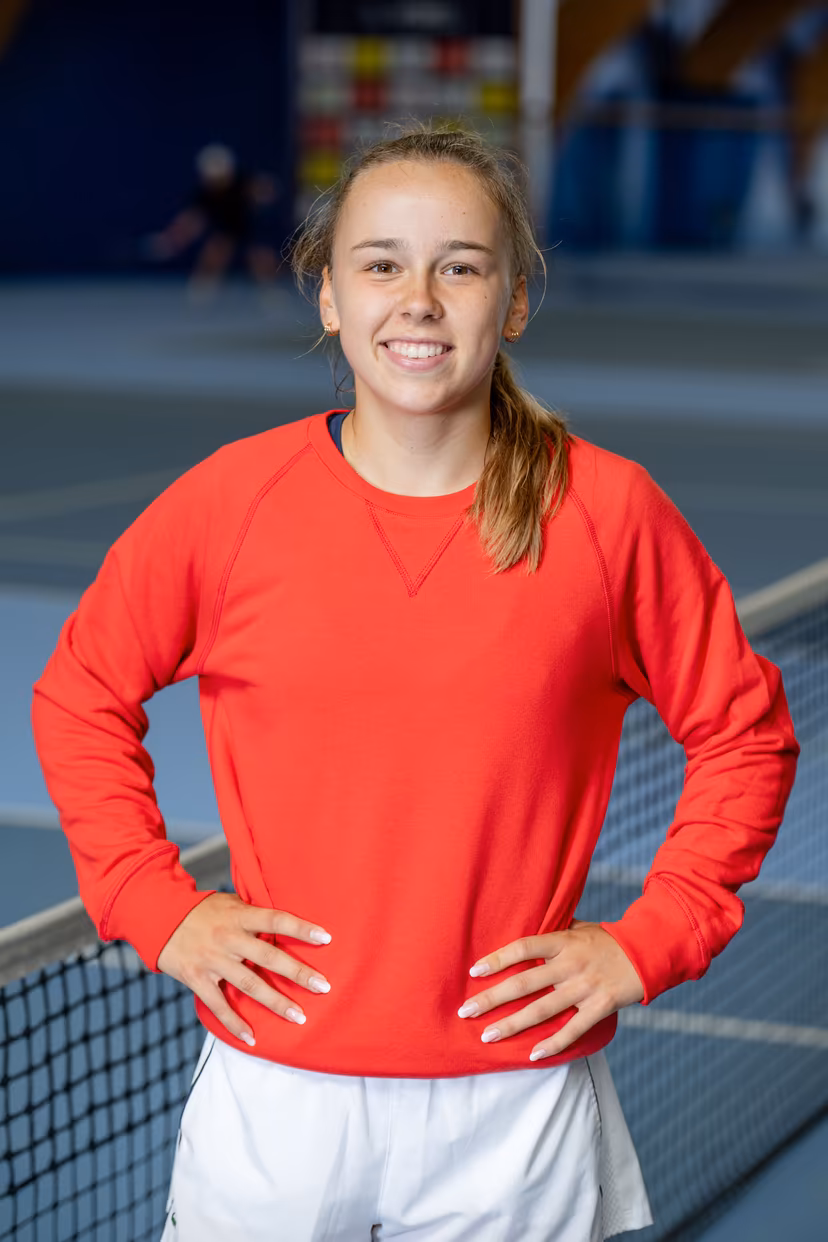 This portrait distributed on Tuesday 19 September 2023, shows Amelie Van Impe posing for a portrait at the Topsportcentrum in Wilrijk, Antwerp, Friday 01 September 2023. BELGA PHOTO JONAS ROOSENS