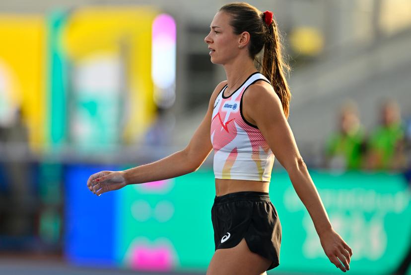 Belgian Elien Vekemans pictured before the women's pole vault event on the second day of the European Athletics Championships (August 10-18) in Birmingham, United Kingdom, on Tuesday 11 August 2026. BELGA PHOTO ERIC LALMAND