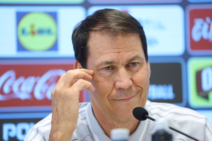 Belgium's head coach Rudi Garcia pictured at a press conference of Belgian national soccer team Red Devils, in Rijeka, Croatia, on Monday 01 June 2026. The Red Devils are playing a friendly game against Croatia tomorrow, part of the preparations for the 2026 FIFA World Cup. BELGA PHOTO BRUNO FAHY