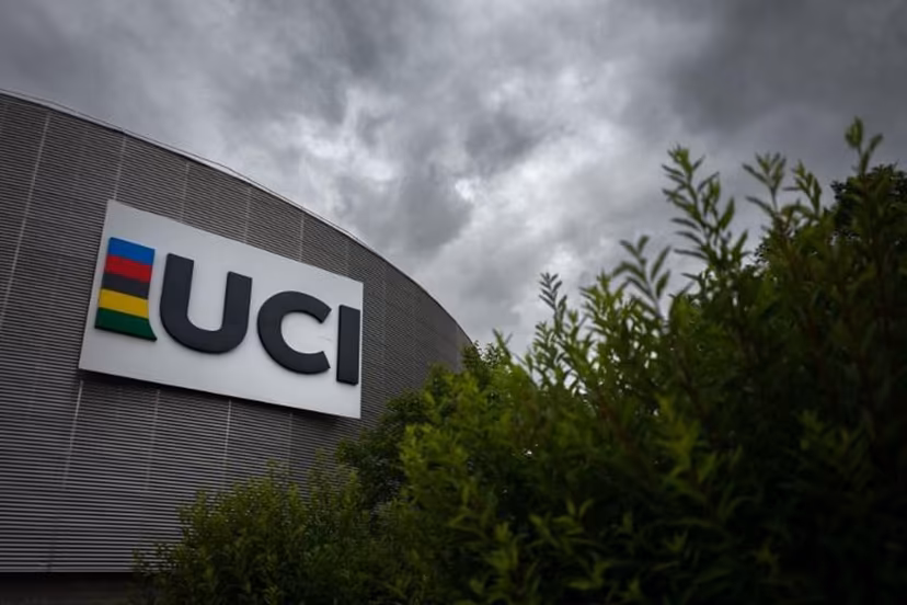 A picture taken on July 1, 2021 the headquarters of the world's cycling governing body UCI (International Cycling Union) in Aigle. Fabrice COFFRINI / AFP