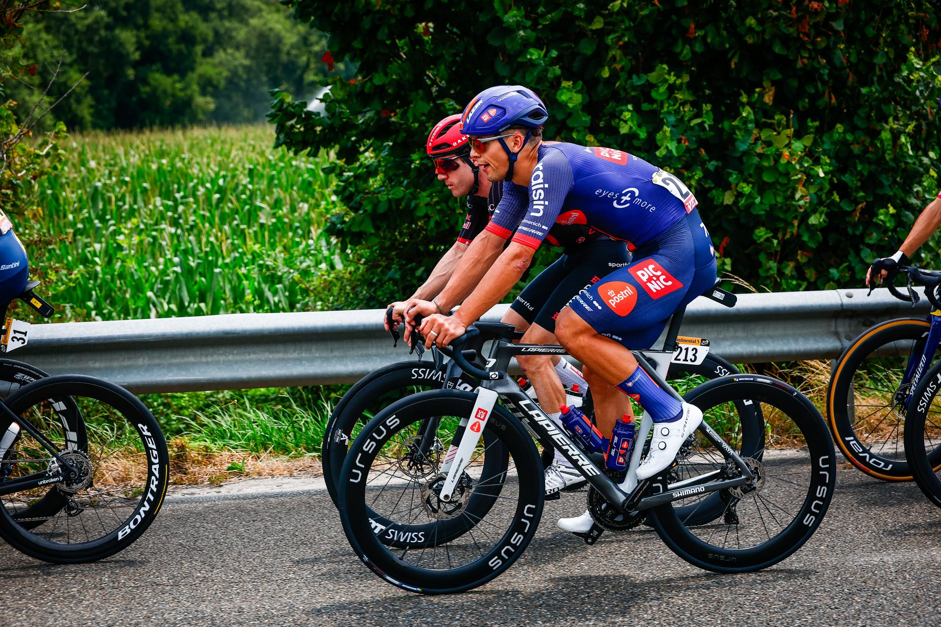 Dutch Frits Biesterbos of Team Picnic PostNL pictured in action during stage 7 of the 2026 Tour de France cycling race, 175km from Hagetmau to Bordeaux, on Friday 10 July 2026. The 113th edition of the Tour de France starts on Saturday 4 July in Barcelona, Spain, and will finish in Paris, France on the 26th of July. BELGA PHOTO POOL LUCA BETTINI