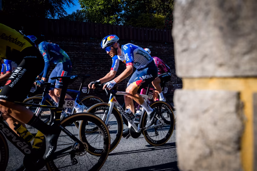 Belgian Jordi Meeus of Red Bull-BORA-hansgrohe pictured in action during the 'Ename Samyn Classic' one day cycling race, 203,8km from Quaregnon to Dour on Tuesday 03 March 2026. BELGA PHOTO JASPER JACOBS