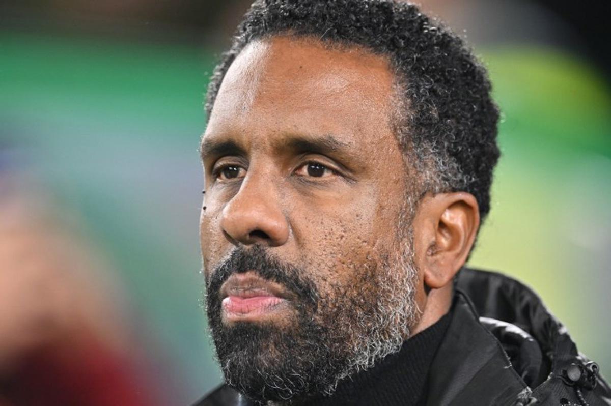 Celtic's French head coach Wilfried Nancy is seen before kick off of the UEFA Europa League league stage football match between Celtic and Roma at Celtic Park in Glasgow on December 11, 2025. ANDY BUCHANAN / AFP