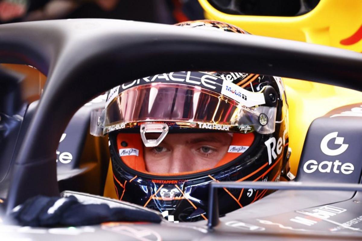 Red Bull Racing's Dutch driver Max Verstappen sits on the cockpit of his car before the start of the Sprint Race of the Formula One Belgian Grand Prix at the Spa-Francorchamps circuit in Spa, on July 26, 2025. SIMON WOHLFAHRT / AFP