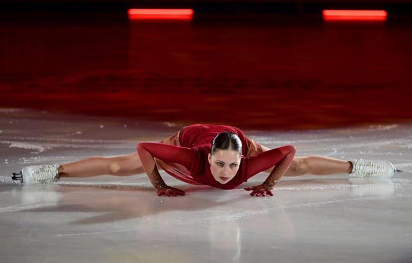 Nina Pinzarrone of Italy performs during the final Exhibition Gala event of the ISU Figure Ice Skating European Championships in Tallinn, Estonia on February 2, 2025. Daniel MIHAILESCU / AFP