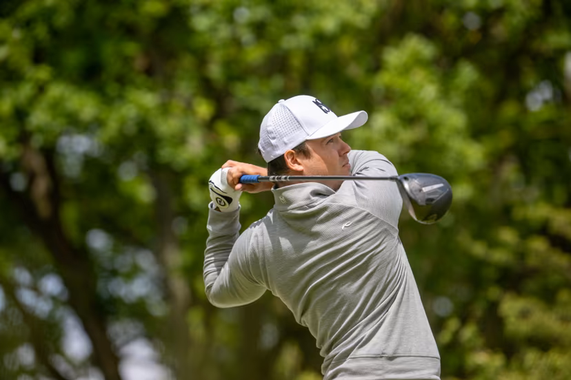 Belgian Kristof Ulenaers pictured during the first round (1/4) of the 2026 Soudal Open DP World Tour golf tournament in Schilde, Thursday 21 May 2026. The Soudal Open takes place from 21 to 24 May at the Rinkven Golf Club in Schilde. BELGA PHOTO JONAS ROOSENS