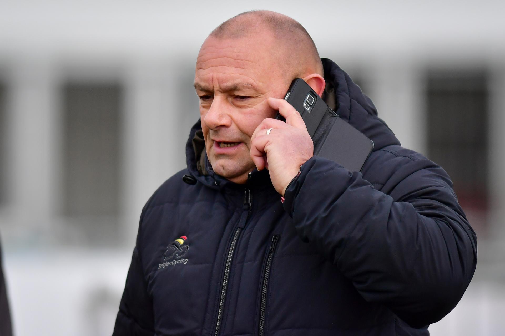 Roland Liboton pictured during a track reconnaissance ahead the Belgian national championships cyclocross, on Wednesday 04 January 2017, in Oostende. The Belgian cyclocross championships take place on 7 and 8 January in Oostende. BELGA PHOTO DAVID STOCKMAN