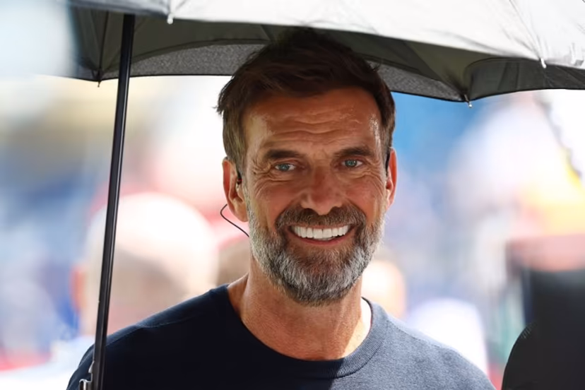 (FILES) German coach Jurgen Klopp attends the 2026 World Cup football tournament quarter-final match between France and Morocco at Boston Stadium in Foxborough on July 9, 2026. The German Football Federation (DFB) announced on July 11, 2026 that it was close to an agreement with Jurgen Klopp for him to become the new Germany coach. However, before the 59-year-old makes his return to the touchline, the DFB said it still needed to secure the approval of his current employer, the Red Bull Group. FRANCK FIFE / AFP