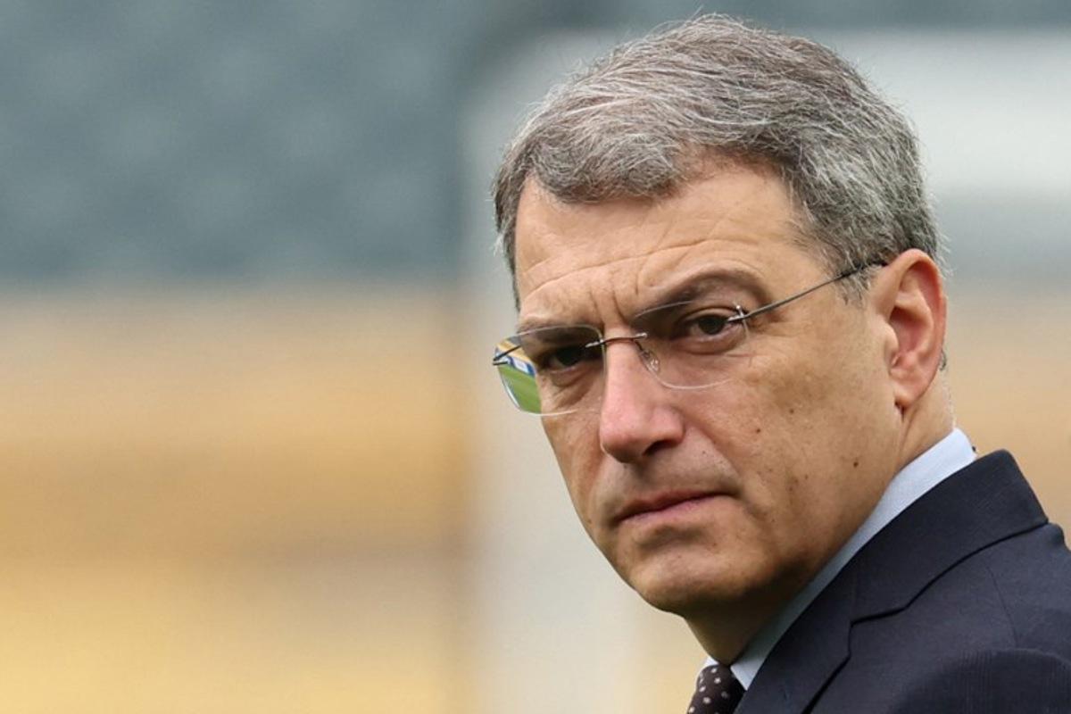 Juventus' general director Damien Comolli is seen ahead of the FIFA Club World Cup 2025 Group G football match between Italy's Juventus and Morocco's Wydad AC at the Lincoln Financial Field stadium in Philadelphia on June 22, 2025. FRANCK FIFE / AFP