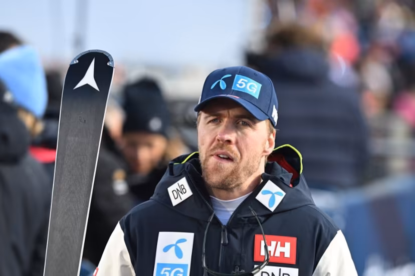 Norway's Aleksander Aamodt Kilde is seen during the first run of the men's Giant Slalom of the FIS Alpine Ski World Cup in Soelden, Austria, on October 27, 2024. KERSTIN JOENSSON / AFP