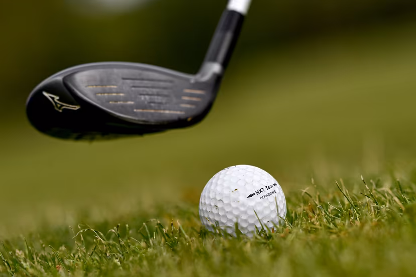 Illustration picture shows a golf club and ball during the preparations of the golf course and the special measures for the re-opening of Cleydael Golf and Country Club on Monday May 4th, Friday 01 May 2020. Golf is possible in a group (flight) of 3 persons and the clubhouse and the facilities stay closed. Belgium is in its seventh week of confinement in the ongoing corona virus crisis. The government has announced a phased plan to attempt an exit from the lockdown situation in the country, continuing to avoid the spread of Covid-19. BELGA PHOTO DIRK WAEM