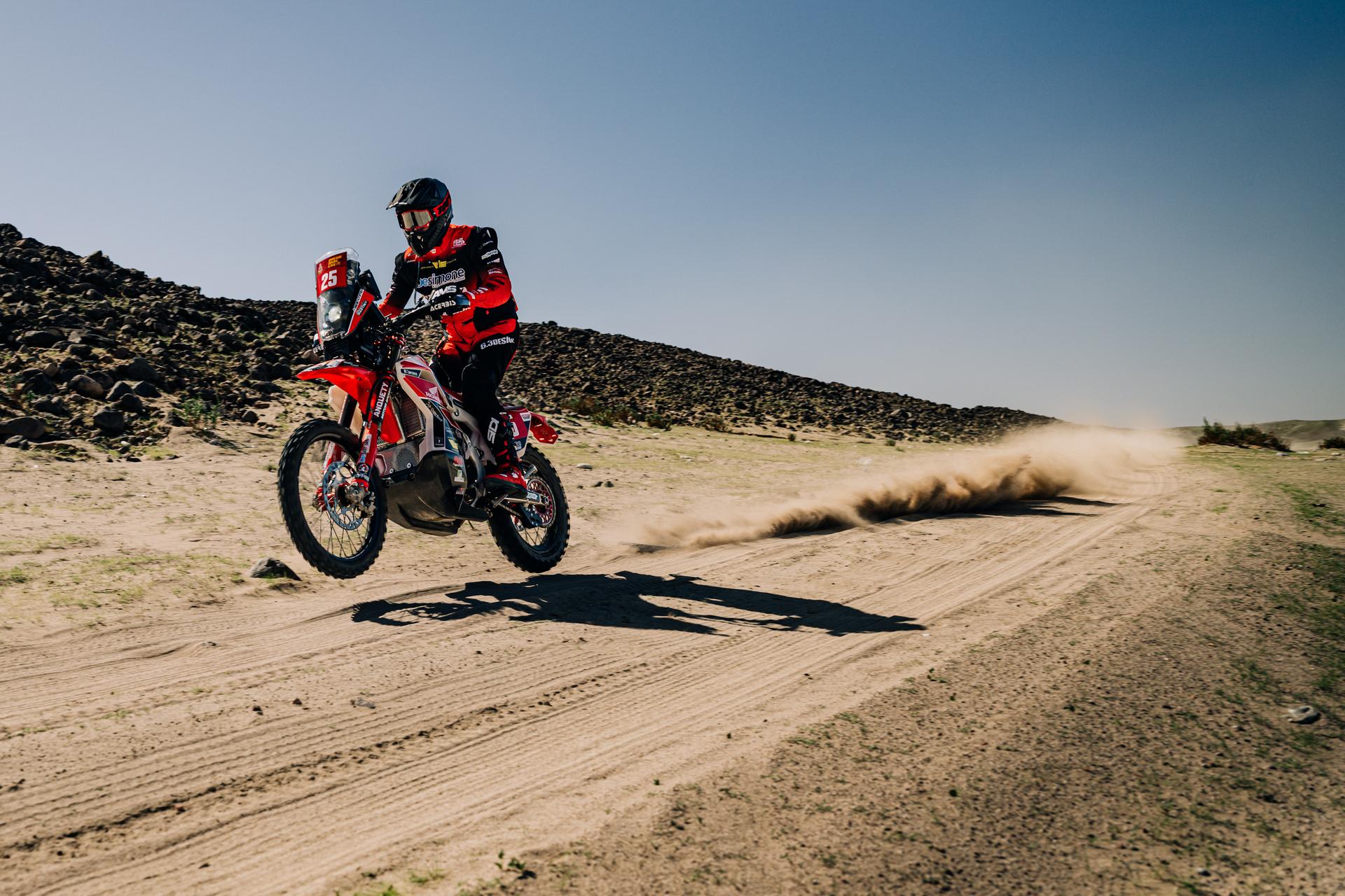 ATTENTION EDITORS - HAND OUT PICTURES - EDITORIAL USE ONLY - MANDATORY CREDIT: SIMON BAUCHAU Hand out picture released by Eric Dupain shows Jerome Martiny during the shakedown of the 2026 Dakar rally race in Yanbu, Saoudi Arabia on Thursday 01 January 2026. *** Belga and Belga Editorial Board decline all responsibility regarding the content of this picture. *** BELGA PHOTO HAND OUT SIMON BAUCHAU