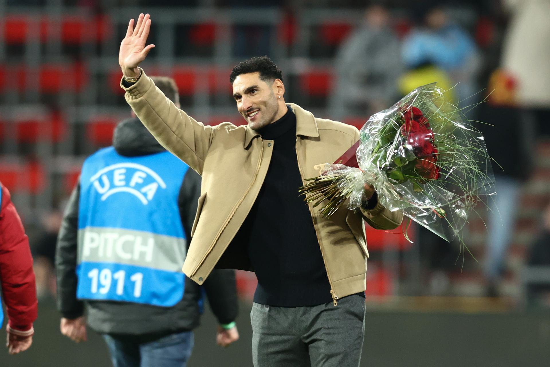 Belgium's Marouane Fellaini pictured before a soccer game between Belgium's Red Devils and Liechtenstein, the last FIFA World Cup 2026 qualification match, in Liege on Tuesday 18 November 2025. BELGA PHOTO BRUNO FAHY