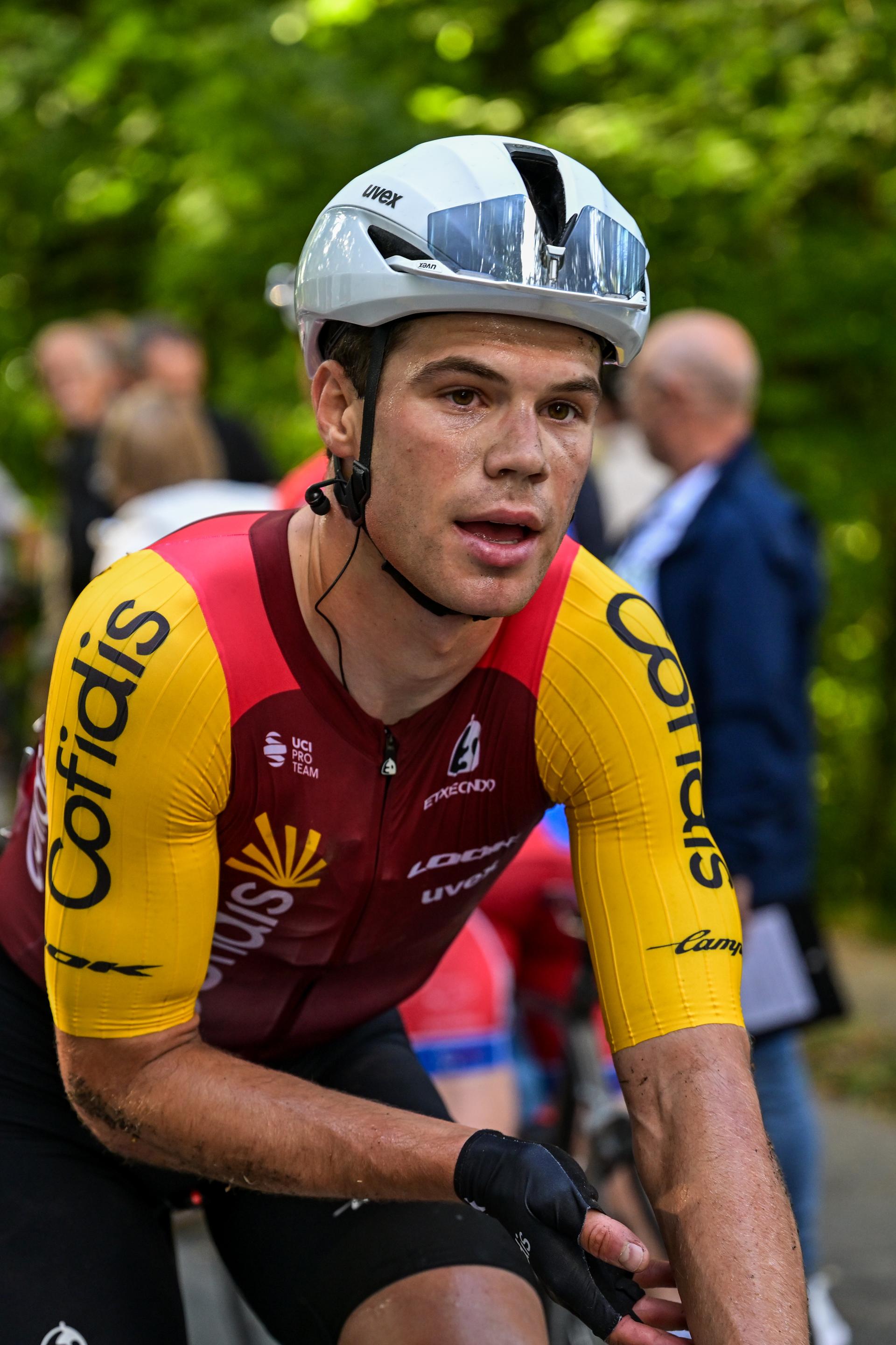 Belgian Milan Fretin of Cofidis is pictured after the one day cycling race Grand Prix de Wallonie 2026 (196,8 km), in Namur, on Wednesday 16 September 2026. BELGA PHOTO DAVID PINTENS