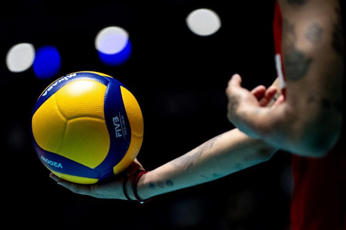 Turkey's Melissa Teresa Vargas serves during the Volleyball World Cup 2023 women's match between Turkey and Puerto Rico in Tokyo on September 16, 2023. Philip FONG / AFP