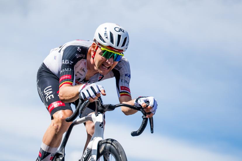 Belgian Tim Wellens of UAE Team Emirates XRG pictured in action at the Ballon d'Alsace during stage 13 of the 2026 Tour de France cycling race, a stage of 205km from Dole to Belfort, on Friday 17 July 2026. The 113th edition of the Tour de France starts on Saturday 4 July in Barcelona, Spain, and will finish in Paris, France on the 26th of July. BELGA PHOTO JASPER JACOBS