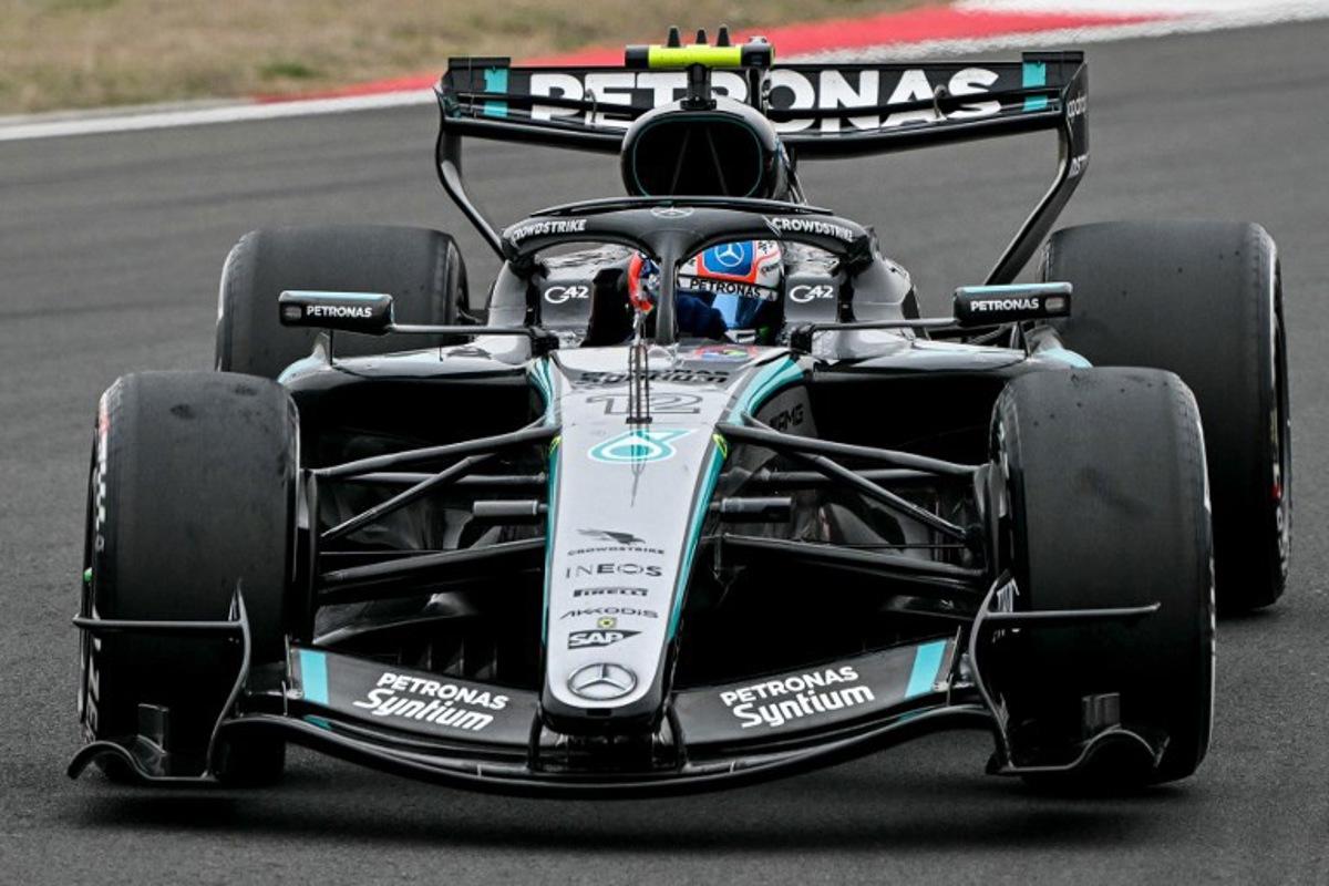 Mercedes' Italian driver Kimi Antonelli drives during the Formula One Chinese Grand Prix at the Shanghai International Circuit in Shanghai on March 15, 2026. Greg Baker / AFP
