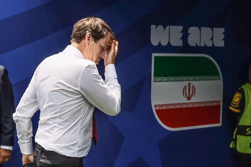 Belgium's head coach Rudi Garcia pictured during a soccer game between Belgian national team Red Devils and Iran, on Sunday 21 June 2026, at the SoFi stadium in Los Angeles, the second game in the group stage of the FIFA World Cup 2026 in the United States of America. The Diables Rouges - Rode Duivels were drawn into Group G. BELGA PHOTO BRUNO FAHY