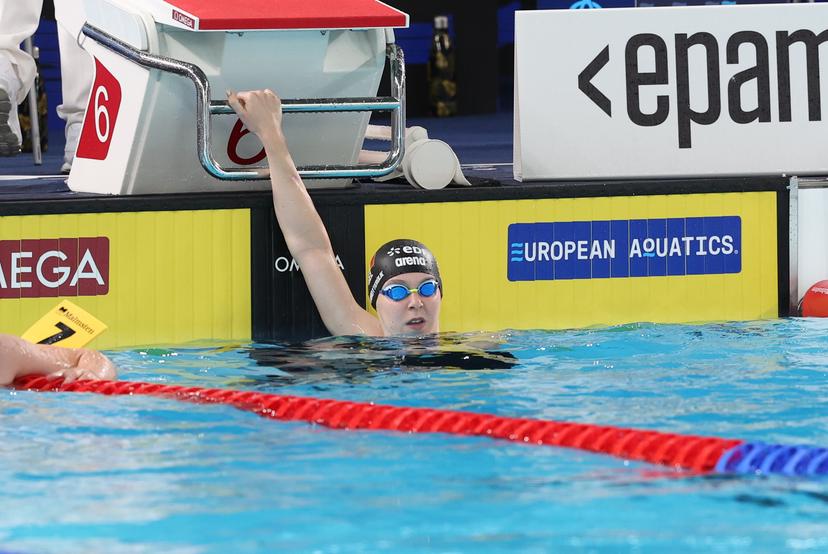 Belgian Roos Vanotterdijk pictured at the heats of the Women's 100m Freestyle, at the European Aquatics Championships in Paris, France on Monday 10 August 2026. BELGA PHOTO VIRGINIE LEFOUR