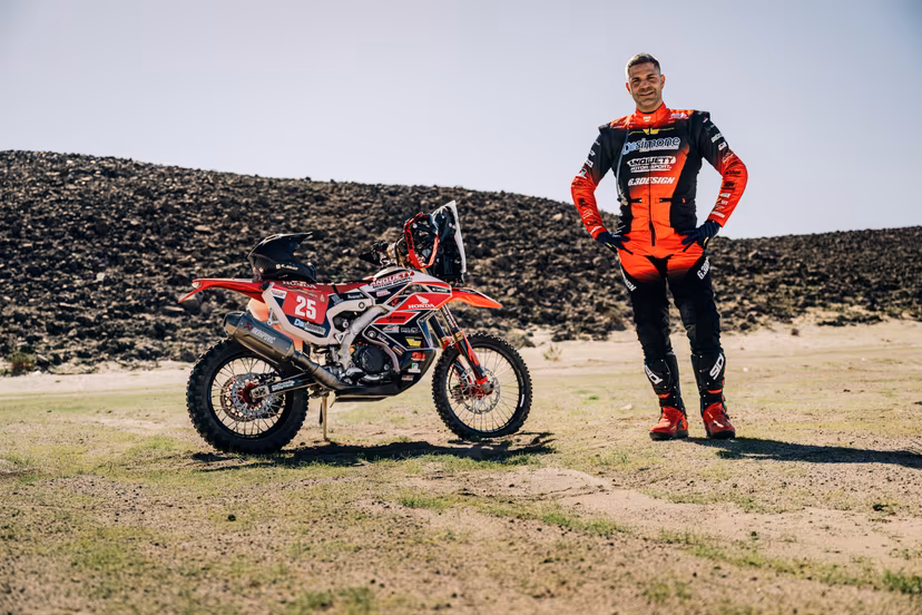 ATTENTION EDITORS - HAND OUT PICTURES - EDITORIAL USE ONLY - MANDATORY CREDIT: SIMON BAUCHAU Hand out picture released by Eric Dupain shows Jerome Martiny during the shakedown of the 2026 Dakar rally race in Yanbu, Saoudi Arabia on Thursday 01 January 2026. *** Belga and Belga Editorial Board decline all responsibility regarding the content of this picture. *** BELGA PHOTO HAND OUT SIMON BAUCHAU