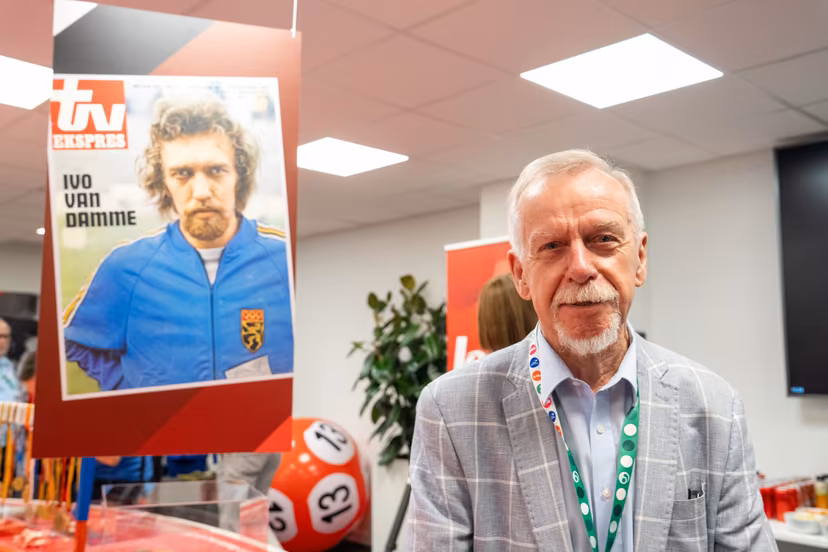 Wilfried Meert, organizer of the Memorial Van Damme meeting pictured during the preview of the exhibition 'from Ivo to Mondo' on the history of the Memorial and life of Ivo Van Damme, on Friday 7 August 2026, in Brussels. The 50th edition of the Allianz Memorial Van Damme athletics meeting takes place on 4 and 5 September 2026. BELGA PHOTO MARIUS BURGELMAN