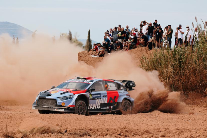 ATTENTION EDITORS - HANDOUT PICTURES - EDITORIAL USE ONLY MANDATORY CREDIT Hyundai Motorsport- This handout picture, released by Hyundai Motorsport on Thursday 1 October 2026 shows Thierry Neuville - Martijn Wydaeghe during the WRC Rally of Sardinia. - Belga and Belga editorial board decline all responsability regarding the content of this picture. PHOTO HANDOUT Hyundai Motorsport