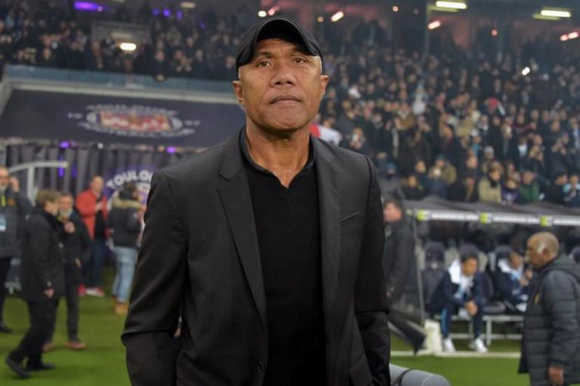 Toulouse's French head coach Antoine Koumbouare attends the French L1 football match between Toulouse (TFC) and Olympique de Marseille (OM) at the Stadium municipal in Toulouse, on November 24, 2019. PASCAL PAVANI / AFP