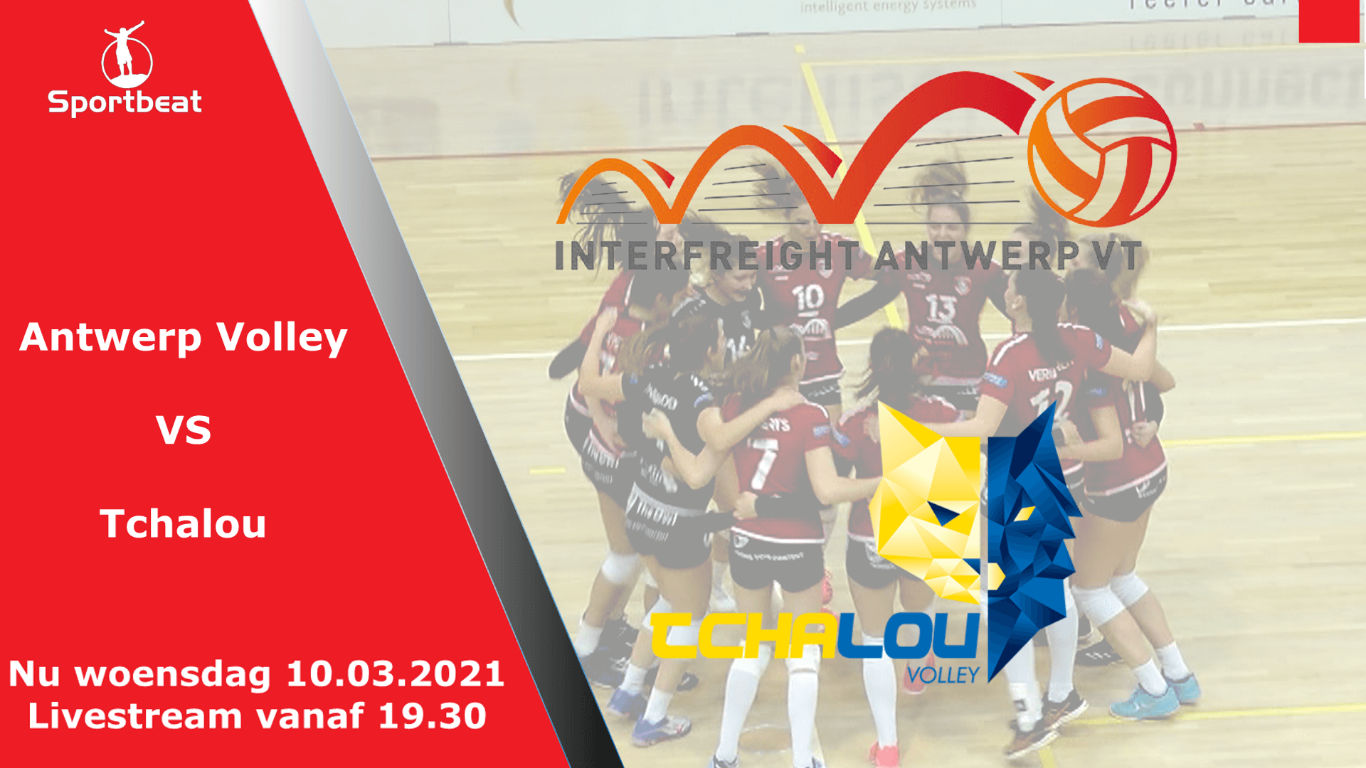 Antwerp Volley vs Tchalou van afgelopen speeldag bekijk je hier terug....